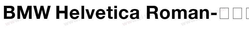 BMW Helvetica Roman字体转换